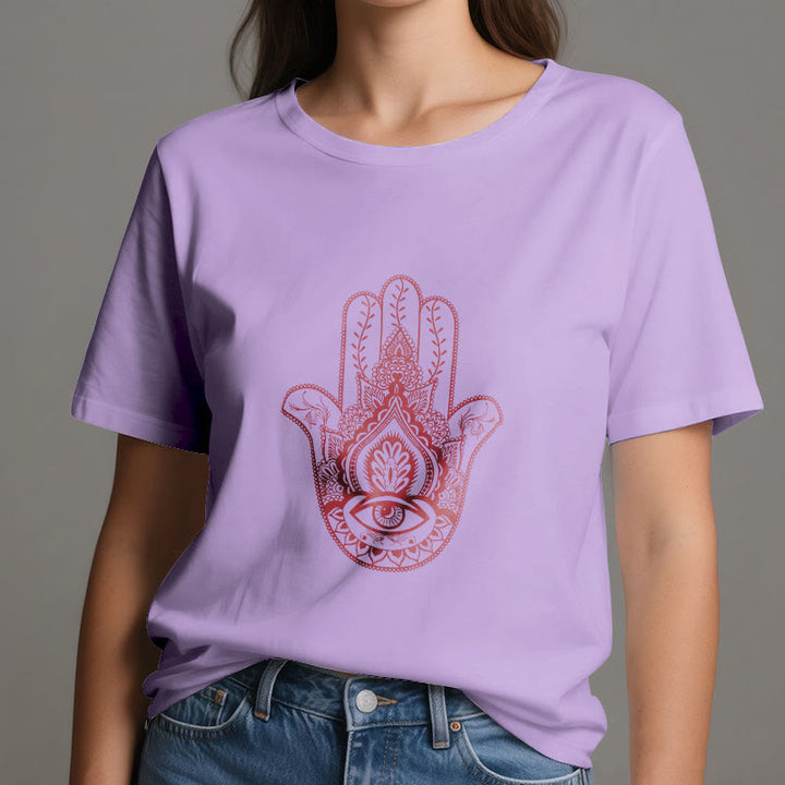 Olivenorma Soft Hamsa cotton T-Shirt