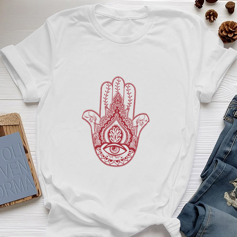 Olivenorma Soft Hamsa cotton T-Shirt