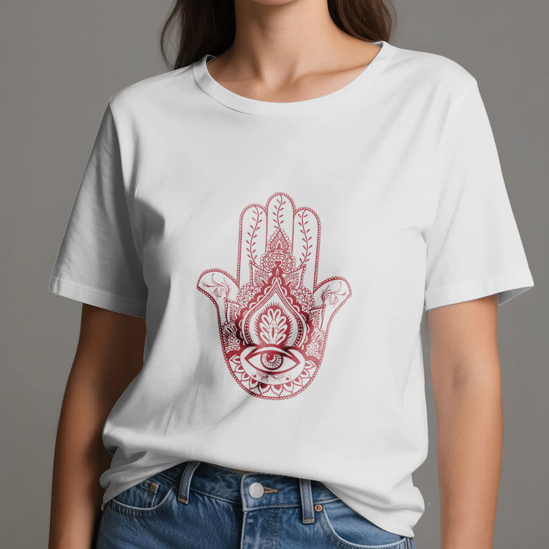 Olivenorma Soft Hamsa cotton T-Shirt