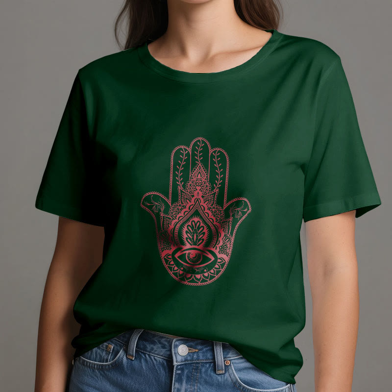 Olivenorma Soft Hamsa cotton T-Shirt