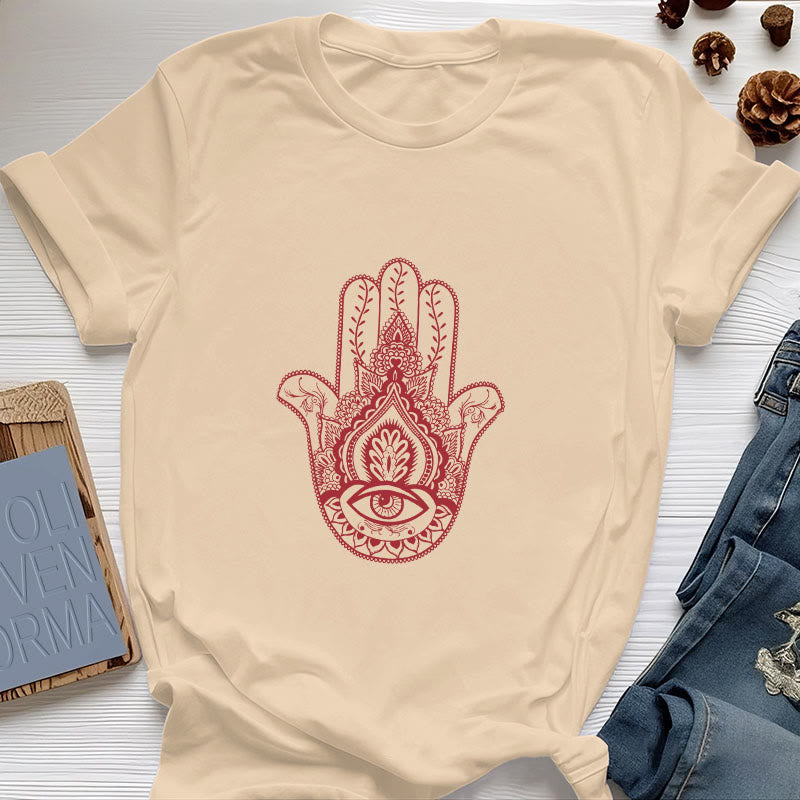 Olivenorma Soft Hamsa cotton T-Shirt