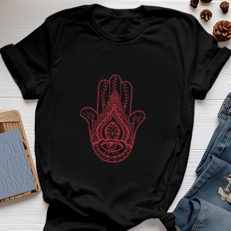 Olivenorma Soft Hamsa cotton T-Shirt