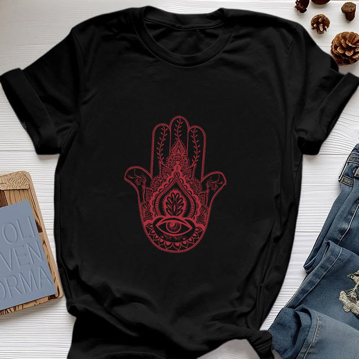 Olivenorma Soft Hamsa cotton T-Shirt