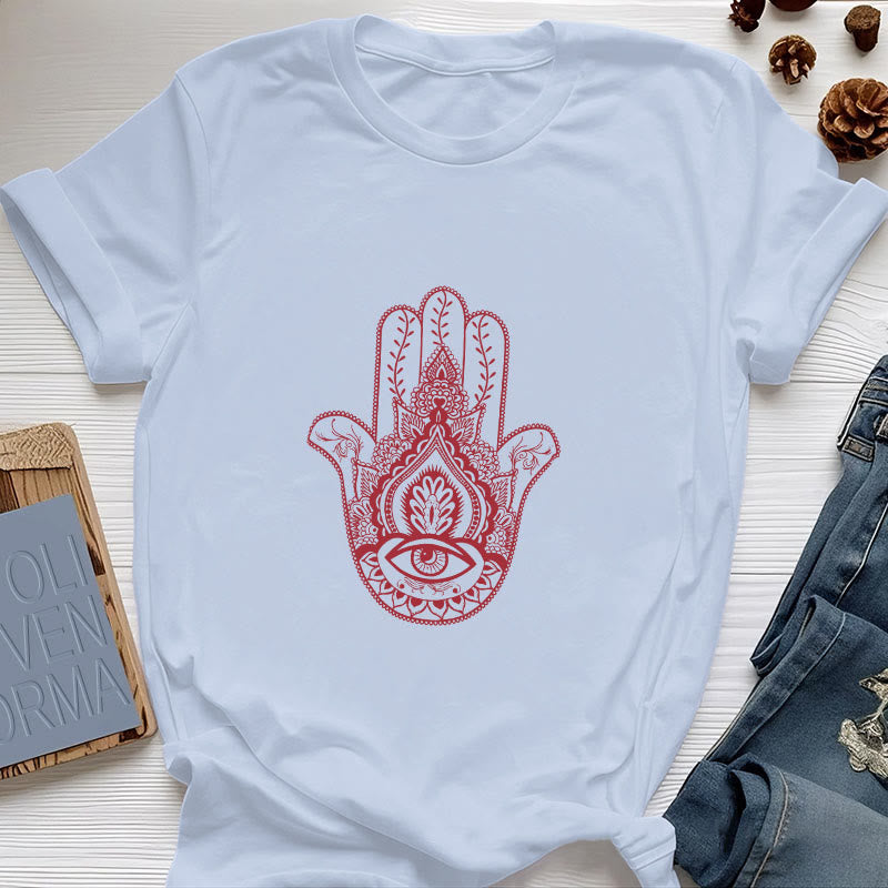 Olivenorma Soft Hamsa cotton T-Shirt