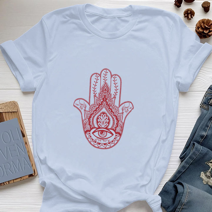 Olivenorma Soft Hamsa cotton T-Shirt