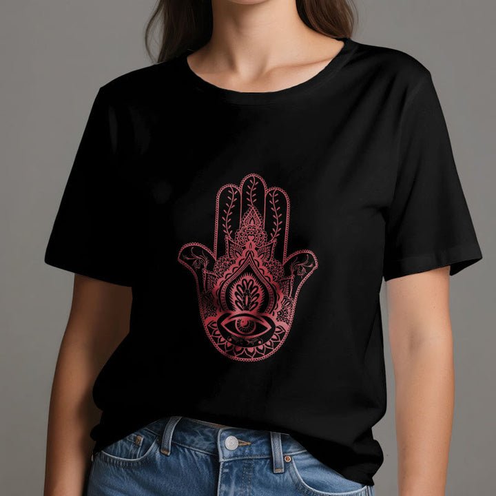 Olivenorma Soft Hamsa cotton T-Shirt