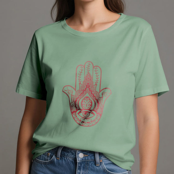 Olivenorma Soft Hamsa cotton T-Shirt