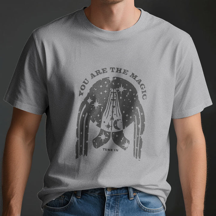 Olivenorma "Tune in You Are The Mageic" Yoga Boxy T-Shirt