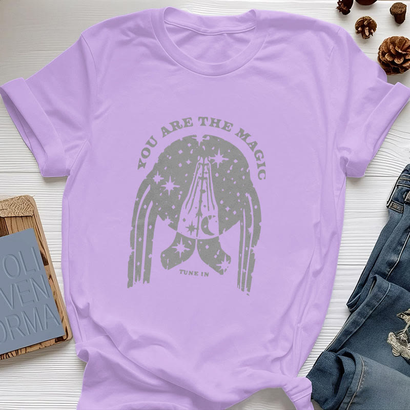 Olivenorma "Tune in You Are The Mageic" Yoga Boxy T-Shirt