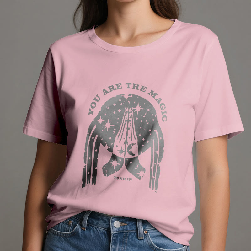 Olivenorma "Tune in You Are The Mageic" Yoga Boxy T-Shirt