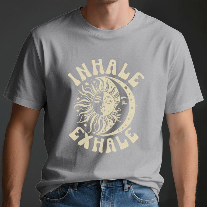 Olivenorma "INHALE EXHALE" Sun & Moon Spititual Tee T-Shirt - image 4