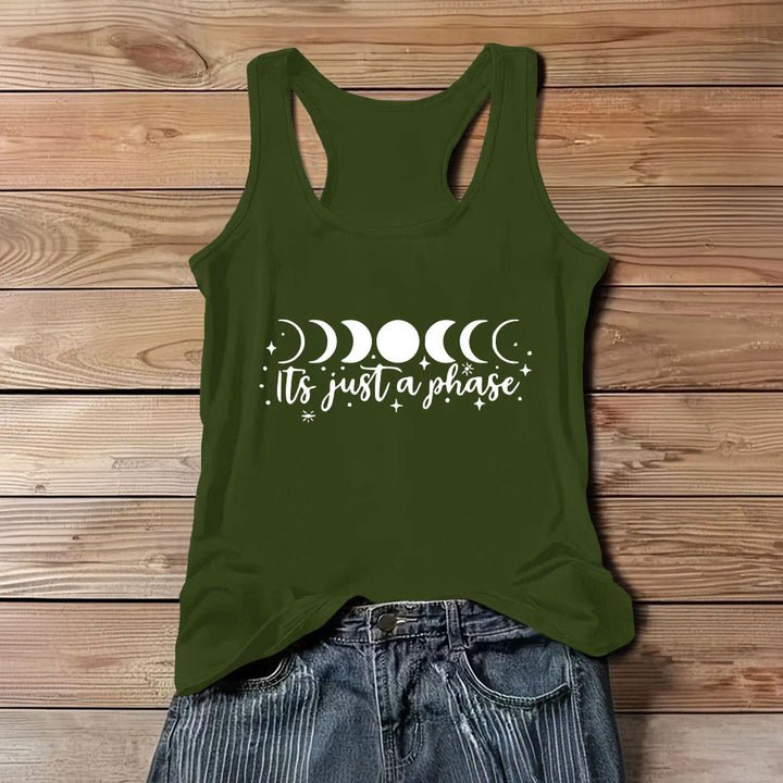 Olivenorma "it's just a phase" Positive Thoughts Soft Comfort Tank T-Shirt - Green - 3XL - image 12