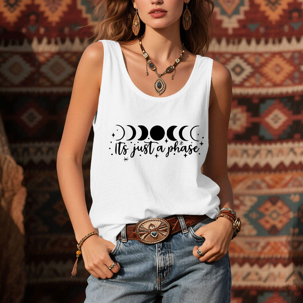 Olivenorma "it's just a phase" Positive Thoughts Soft Comfort Tank T-Shirt - image 7