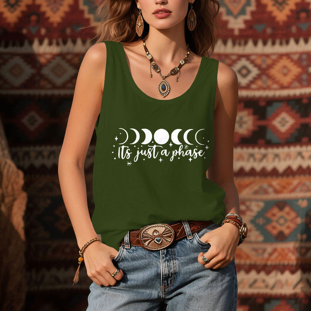 Olivenorma "it's just a phase" Positive Thoughts Soft Comfort Tank T-Shirt - image 13