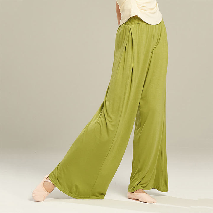Olivenorma Modal Comfortable Drape Yoga Dance Straight Pants - image 3