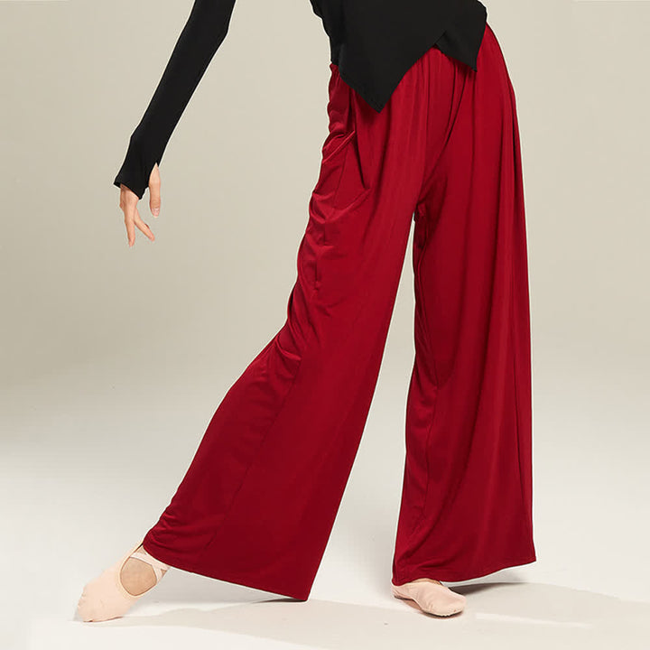 Olivenorma Modal Comfortable Drape Yoga Dance Straight Pants - image 19