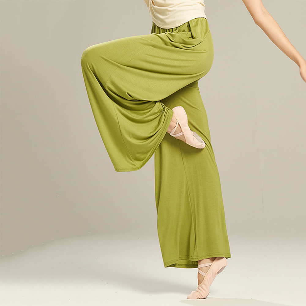 Olivenorma Modal Comfortable Drape Yoga Dance Straight Pants - image 2
