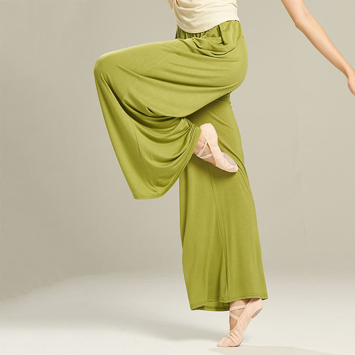 Olivenorma Modal Comfortable Drape Yoga Dance Straight Pants - image 2