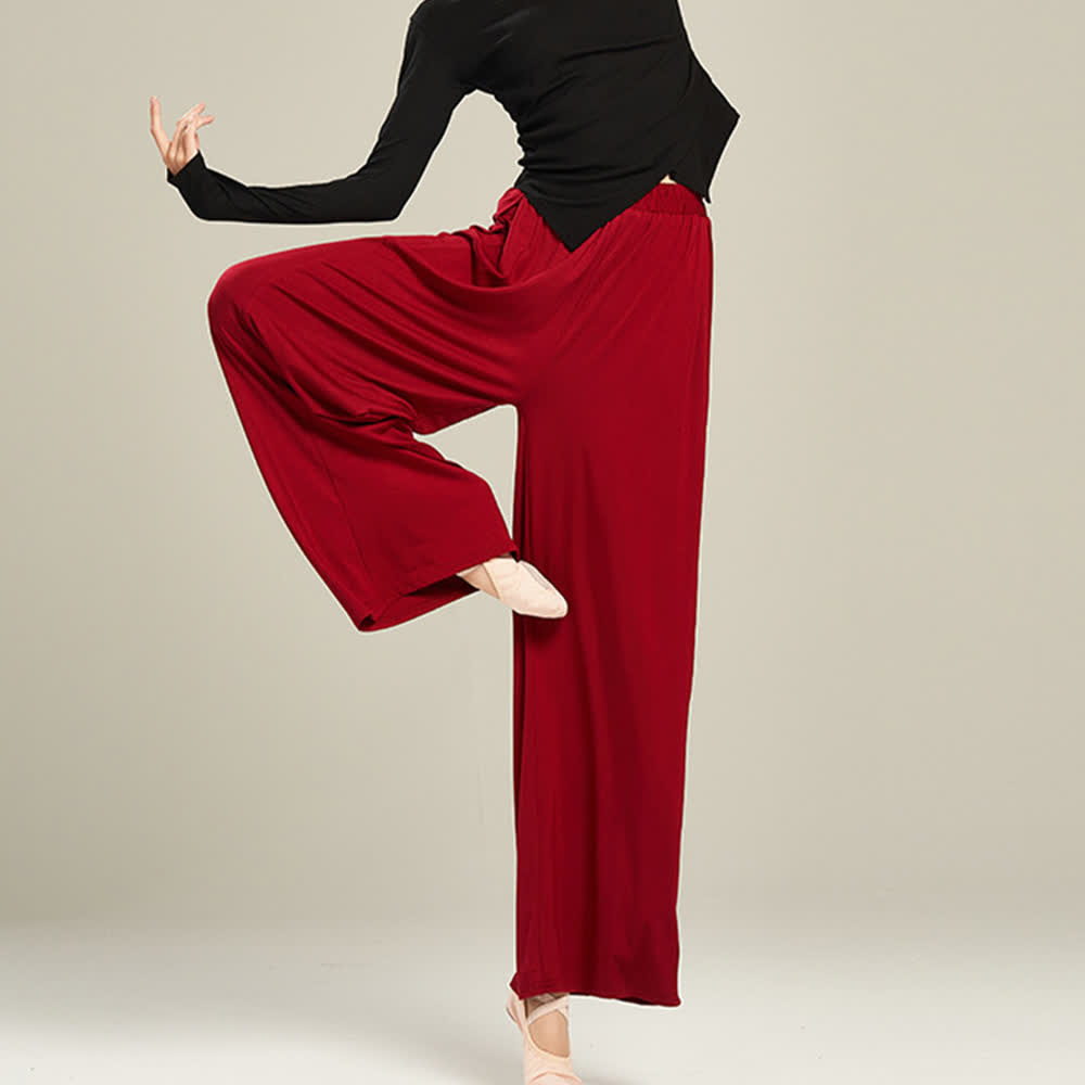 Olivenorma Modal Comfortable Drape Yoga Dance Straight Pants - image 22