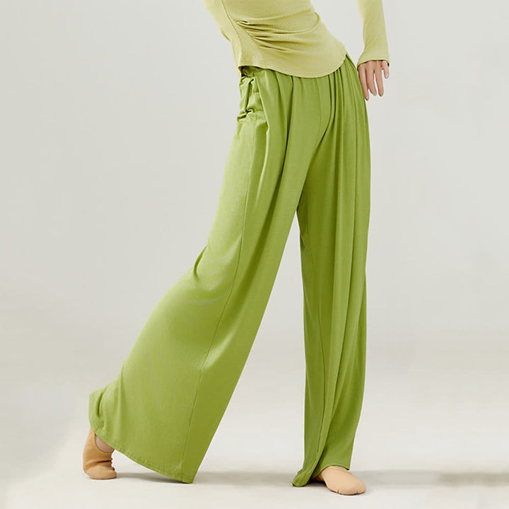 Olivenorma Modal Comfortable Drape Yoga Dance Straight Pants - image 6
