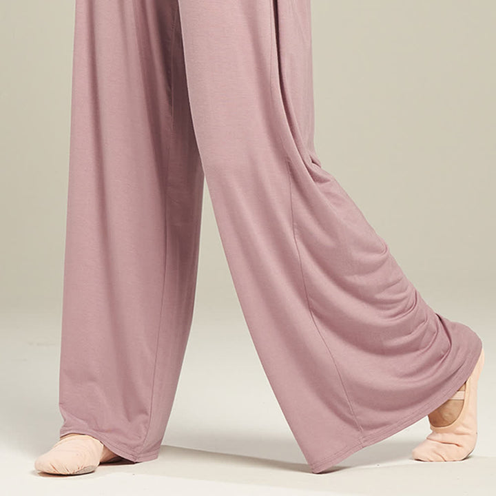 Olivenorma Modal Comfortable Drape Yoga Dance Straight Pants - image 13