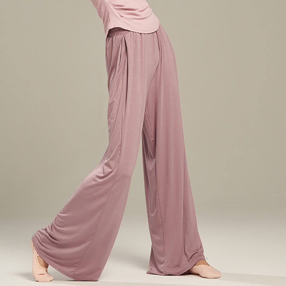 Olivenorma Modal Comfortable Drape Yoga Dance Straight Pants - image 10