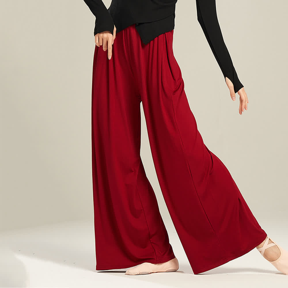 Olivenorma Modal Comfortable Drape Yoga Dance Straight Pants - image 20