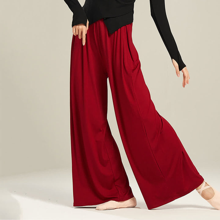 Olivenorma Modal Comfortable Drape Yoga Dance Straight Pants - image 20