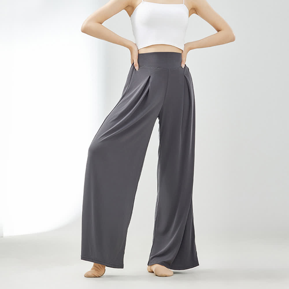 Olivenorma Cuprammonium Rayon Drape Yoga Dance Wide-Leg Pants - image 4