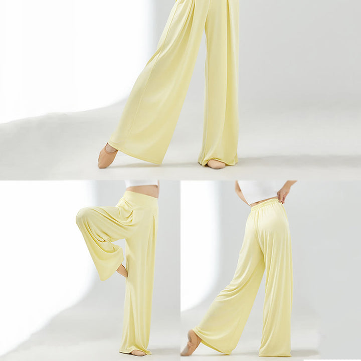 Olivenorma Cuprammonium Rayon Drape Yoga Dance Wide-Leg Pants - image 2
