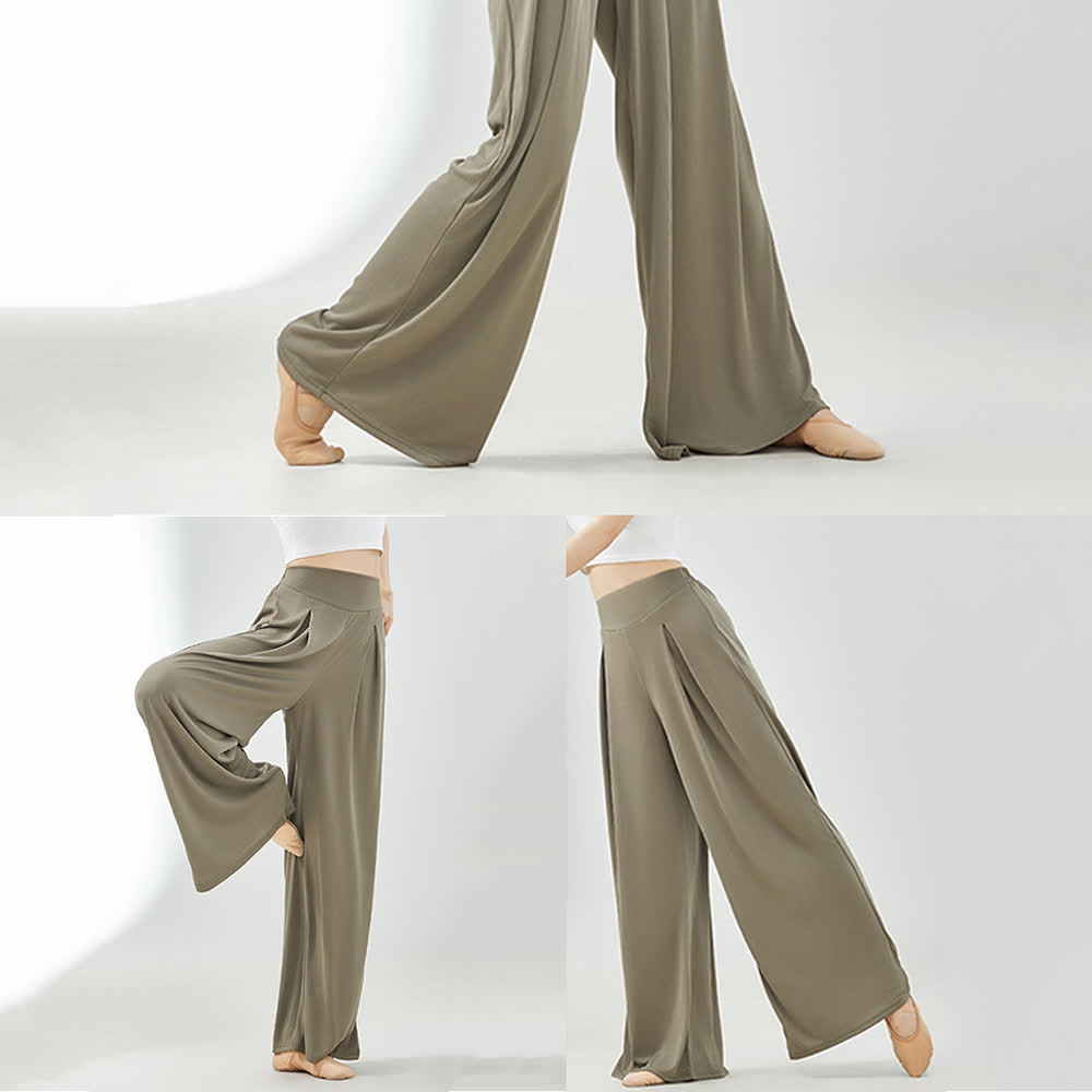 Olivenorma Cuprammonium Rayon Drape Yoga Dance Wide-Leg Pants - image 12