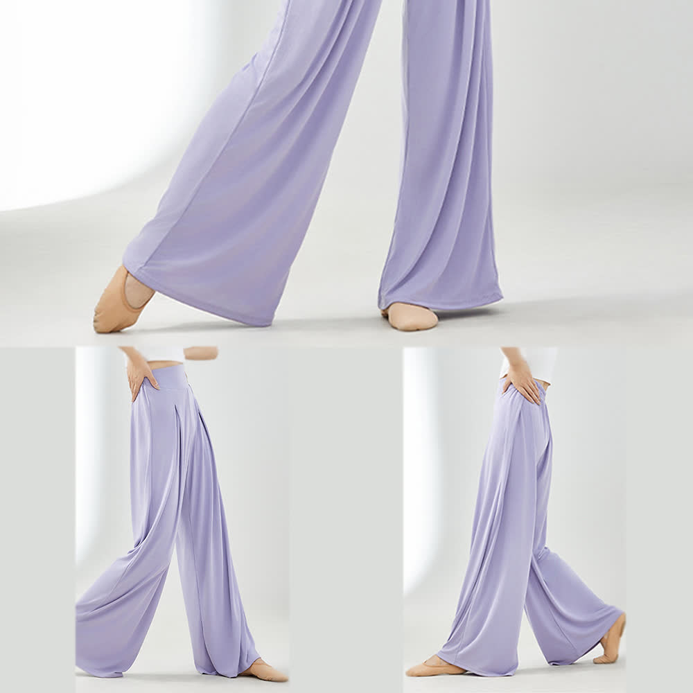 Olivenorma Cuprammonium Rayon Drape Yoga Dance Wide-Leg Pants - image 10