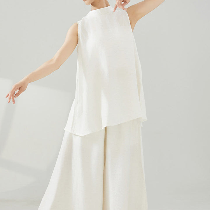 Olivenorma Viscose Drape Yoga Wide-Leg Flared Pants - image 3