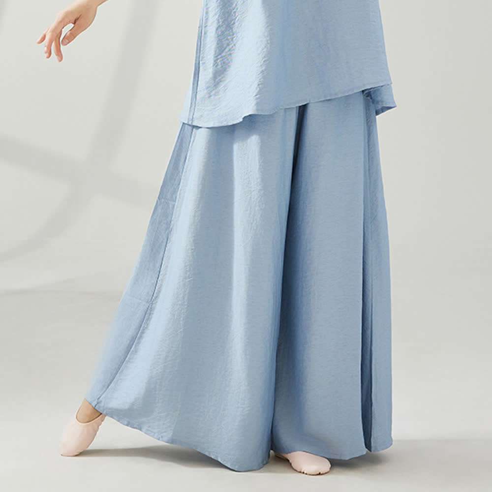 Olivenorma Viscose Drape Yoga Wide-Leg Flared Pants - image 6