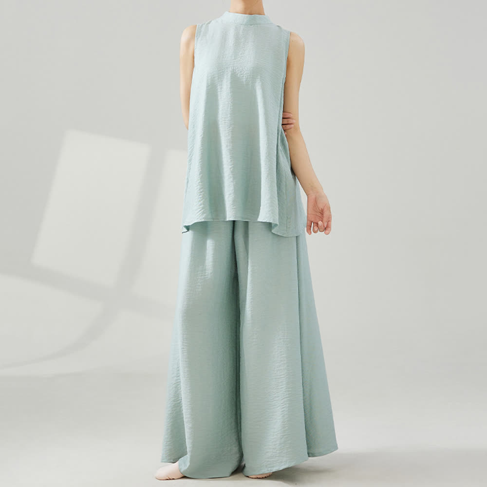 Olivenorma Viscose Drape Yoga Wide-Leg Flared Pants - image 12