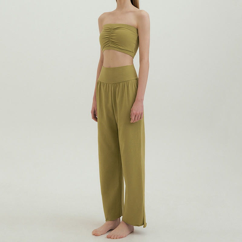 Olivenormafor High Waist Loose Fit Sweatpants Wide Leg Yoga Pants - image 37