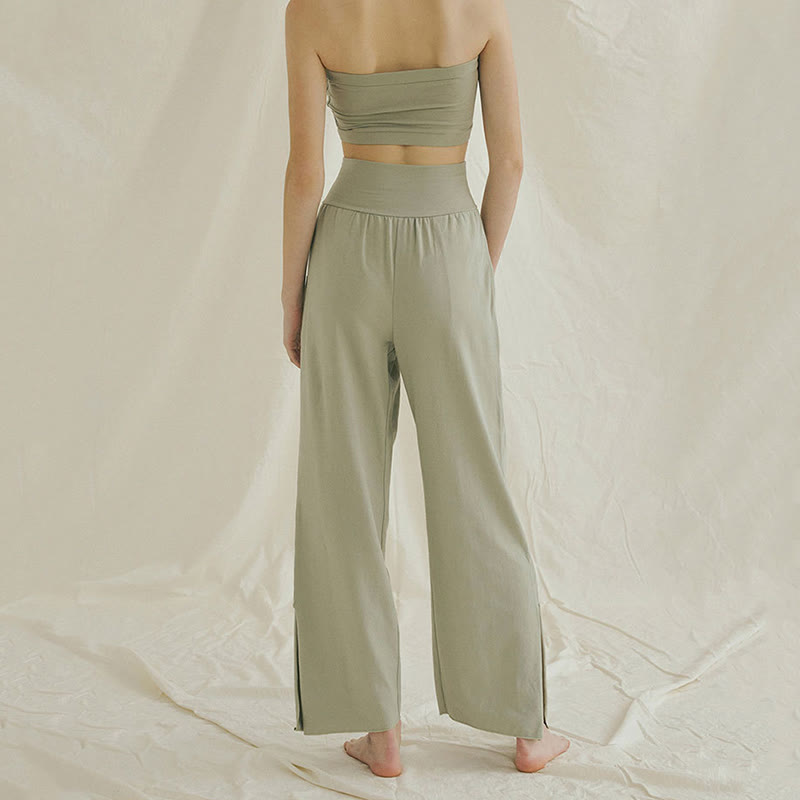 Olivenormafor High Waist Loose Fit Sweatpants Wide Leg Yoga Pants - image 17