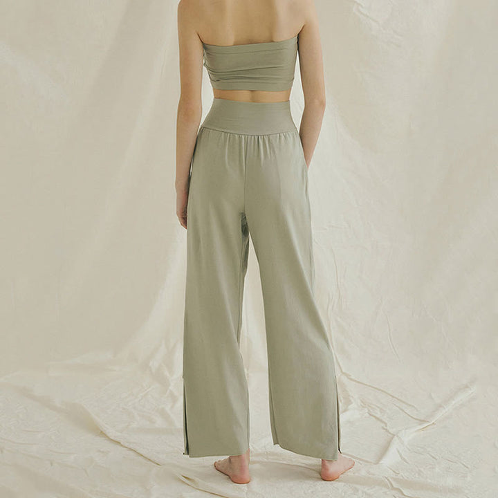 Olivenormafor High Waist Loose Fit Sweatpants Wide Leg Yoga Pants - image 17