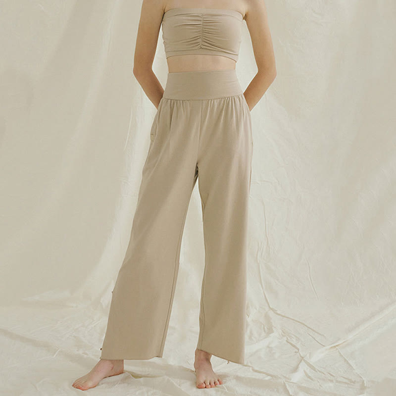 Olivenormafor High Waist Loose Fit Sweatpants Wide Leg Yoga Pants - image 22