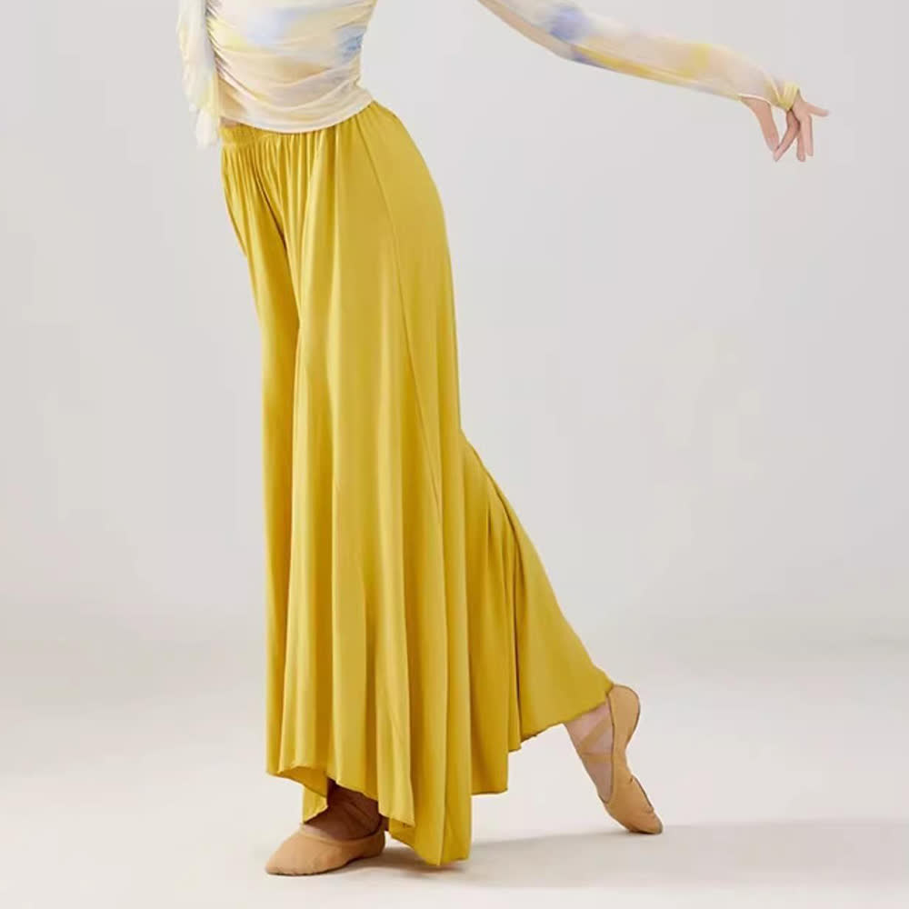 Olivenorma Modal Loose Flowy Ruffle Yoga Pants - image 3