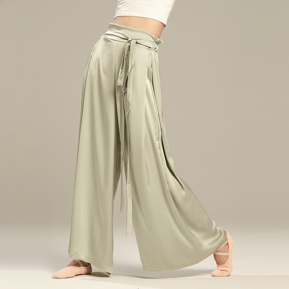 Olivenorma Polyester Flowy Loose Wide-Leg Bandage Yoga Pants - image 6