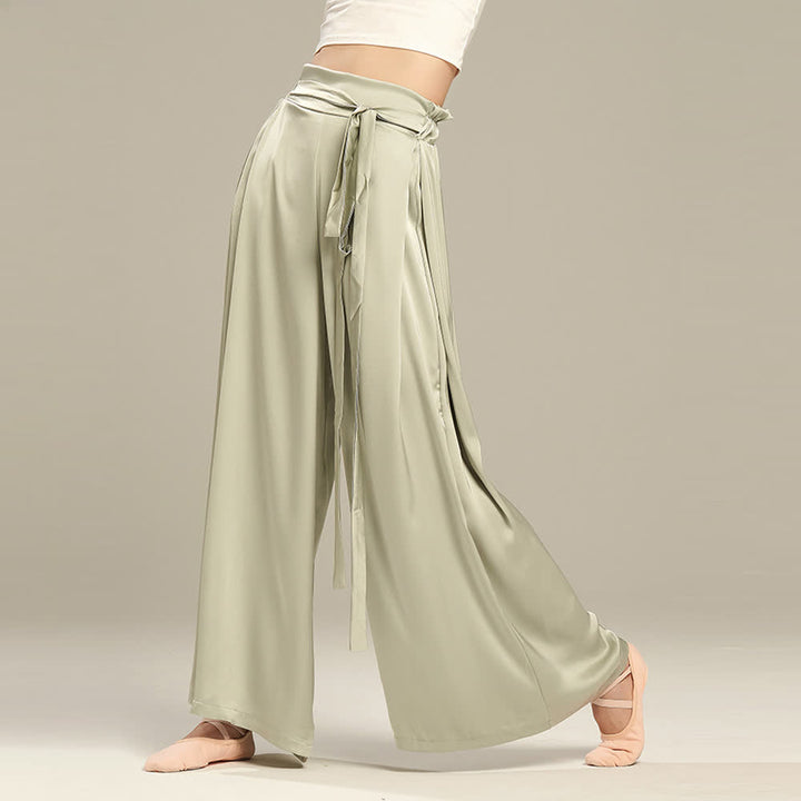 Olivenorma Polyester Flowy Loose Wide-Leg Bandage Yoga Pants - image 6