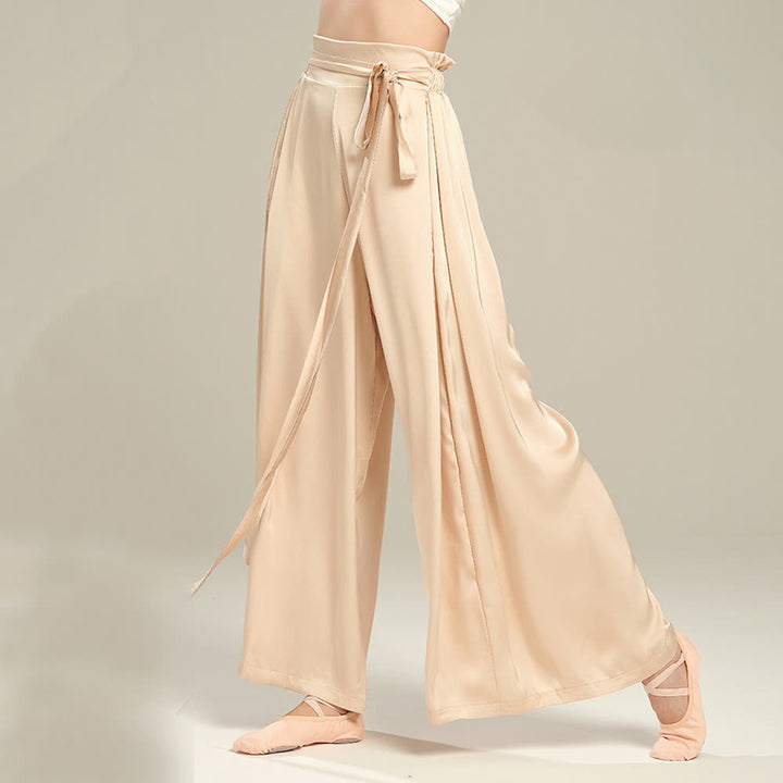 Olivenorma Polyester Flowy Loose Wide-Leg Bandage Yoga Pants - image 4