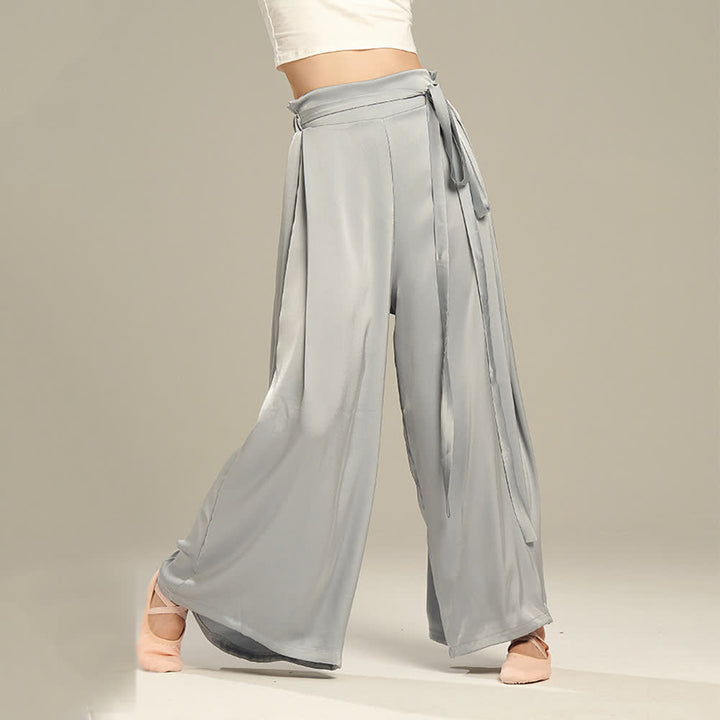 Olivenorma Polyester Flowy Loose Wide-Leg Bandage Yoga Pants - image 9