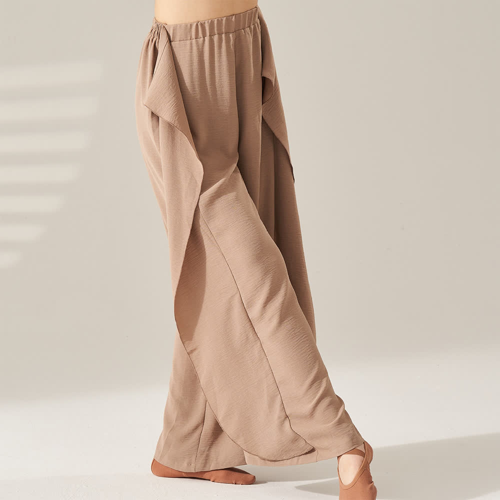 Olivenorma Polyester Flowy Wide-Leg Elastic Yoga Pants - image 8