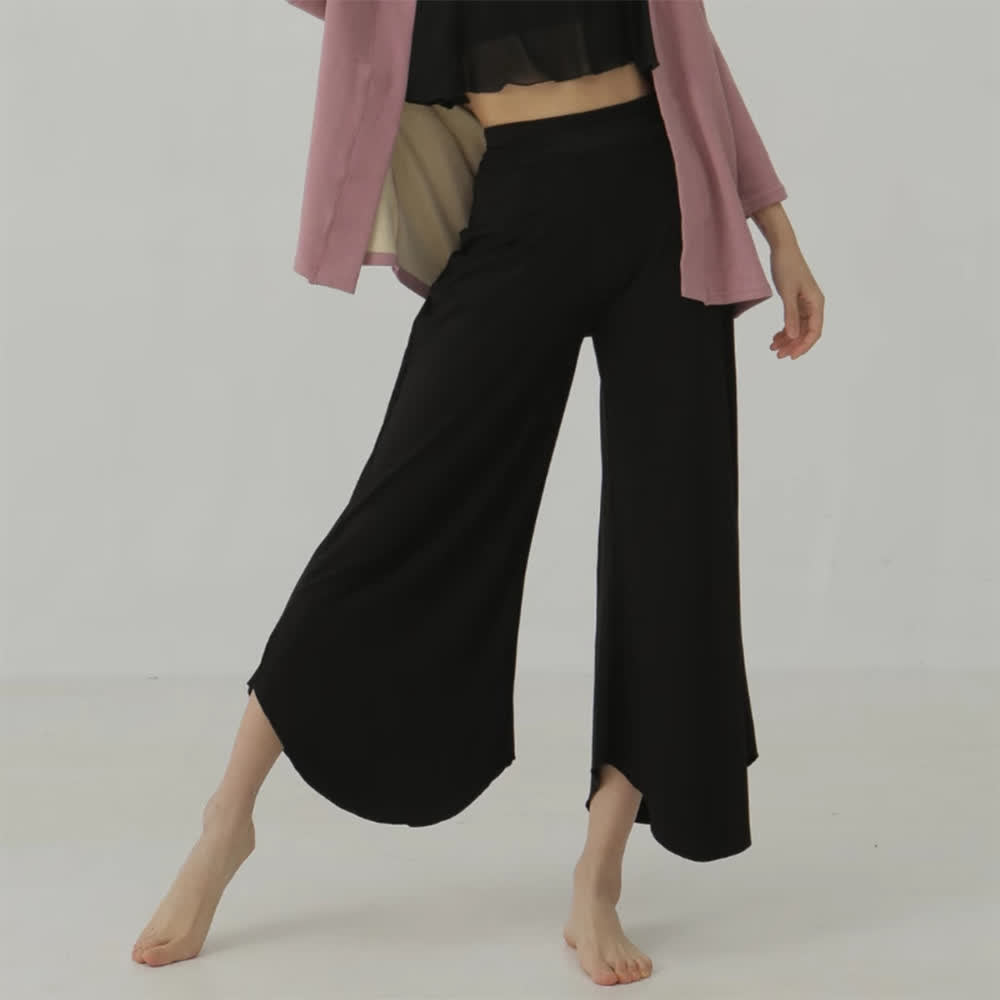 Olivenorma Plain Color High-Waist Women Flare Yoga Pants  - Brown - L - image 5