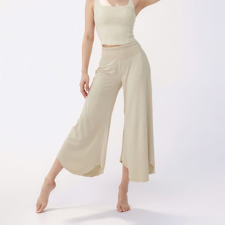 Olivenorma Plain Color High-Waist Women Flare Yoga Pants  - image 3