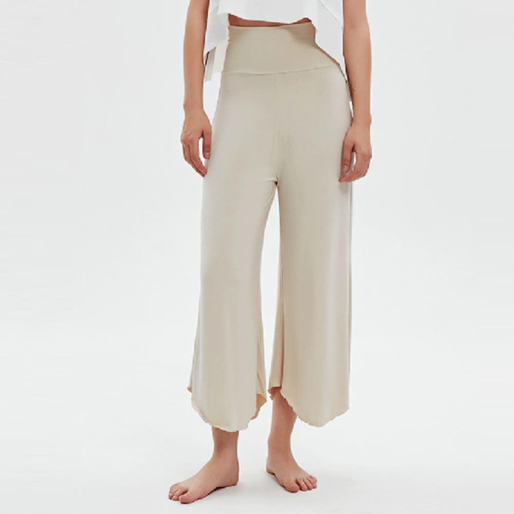 Olivenorma Plain Color High-Waist Wide-Leg Loose Flare Yoga Pants - image 4