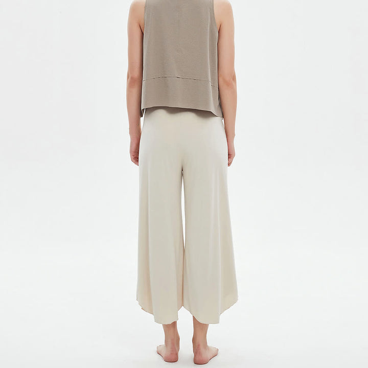 Olivenorma Plain Color High-Waist Wide-Leg Loose Flare Yoga Pants - image 2