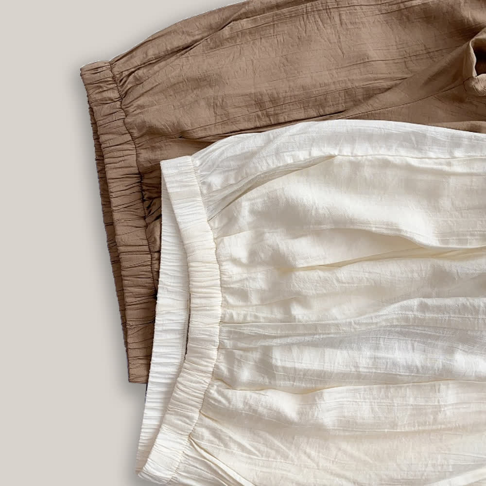 Olivenorma Tencel Cotton Linen Loose Wide-Leg Yoga Pants - image 11